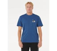 Rip Curl Vaporcool Search Range Short Sleeve T-shirt Bleu S Homme