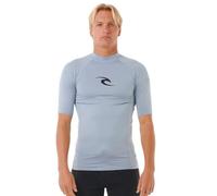 Rip Curl Waves UPF 50 Performance Short Sleeve Rashguard Maillot dermoprotecteur, Bleu étincelant, X-Large Homme