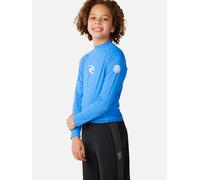 Rip Curl Waves Long Sleeve Rash Guard Bleu 8 Years Enfants