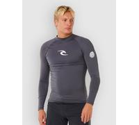Rip Curl Waves Upf Long Sleeve Rash Guard Gris M Homme