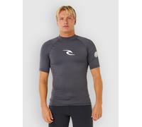 Rip Curl Waves Upf Short Sleeve Rash Guard Gris XS Homme