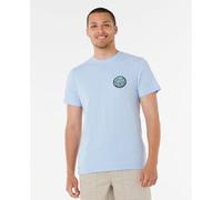 Rip Curl Wettie Passage Icon Short Sleeve T-shirt Bleu S Homme