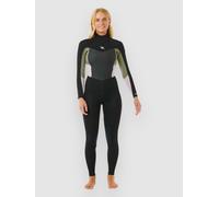 Rip Curl Omega 3/2 Mm Gb Steamer Long Sleeve Back Zip Neoprene Suit Noir 10 Femme