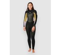 Rip Curl Omega 43gb Steamer Woman Long Sleeve Back Zip Neoprene Suit Noir 8 Femme