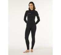 Rip Curl Trad 3/2 Mm Fl Woman Long Sleeve Back Zip Neoprene Suit Noir 4 Femme