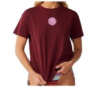 Rip Curl - Women's Icons Of Surf Relaxed Tee - T-shirt - XL - dark plum