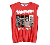 Rip Hulk Hogan Hulkamania 1953-2025 Débardeur de sport sans manches pour homme et femme, Rouge, XL