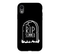 RIP Summer, mème Amusant de rentrée Scolaire Tombstone Rest in Peace Coque pour iPhone XR