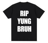 RIP Yung Bruh Graphic T-Shirt Lil Tracy Peep Summer Funny T Shirt Black 3XL
