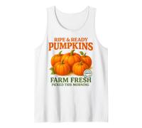 Ripe and Ready Pumpkins Retro Farmer Market Fall Pumpkin Fun Débardeur