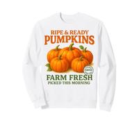 Ripe and Ready Pumpkins Retro Farmer Market Fall Pumpkin Fun Sweatshirt