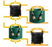 Ripeng Lot de 4 bobines de rallonge avec poignée, en forme de H et support de cordon rotatif, rangement de câble en ABS pour jusqu'à 30,5 m, vent et libération pour garage, atelier, cour