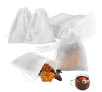 Ripheal Lot de 200 sachets à thé à remplir soi-même - 7 x 9 cm - Pour parfums, épices, vanille, lavande, café