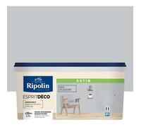Ripolin Peinture intérieure Esprit Déco – Satin, Multi-supports, Gris Telesco – 2,5 L