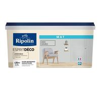 RIPOLIN - Peinture Intérieure Multi-Supports - Murs, Boiseries et Radiateurs - Ultra Couvrante - Lessivable - Application Facile - Ecolabel - Aspect Mat - 2.5L - Gris Souris
