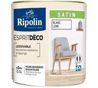 RIPOLIN - Esprit Déco Multi-supports - Blanc lenk - Satin - 0,5L