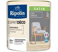 RIPOLIN - Esprit Déco Multi-supports - Gris ardoise - Satin - 0 5L