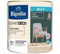 RIPOLIN - Esprit Déco Multi-supports - Vert armerie - Mat - 0,5L