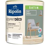 RIPOLIN - Esprit Déco Multi-supports - Vert nobile - Satin - 0,5L
