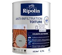 Revêtement d'étanchéité toiture, Anti-infiltration gris ciment 0,75 L