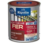 RIPOLIN - Extrême Fer - Rouge Basque Ral 3004 - Brillant - 0,25L