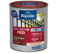 RIPOLIN - Extrême Fer - Rouge Basque Ral 3004 - Brillant - 0 5L