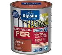 RIPOLIN - Extrême Fer - Rouge vif Ral 3031 - Brillant - 0,25L