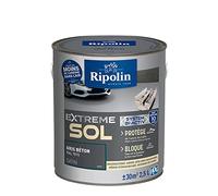 RIPOLIN Haute Résistance Intérieur/Extérieur Gris Beton Ral 7015 2,5 L | Finition Parfaite des Sols, Haute Résistance, Intérieur/Extérieur, Satin