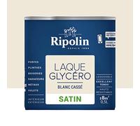 RIPOLIN Laque Glycéro Satin Blanc Cassé 0,5 L