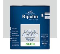 RIPOLIN Laque Glycéro Satin Gris Clair 2 L