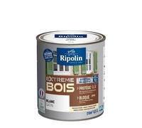 RIPOLIN - Peinture pour Bois Intérieur/Extérieur - Sans Sous-couche Ultra-couvrant - Résiste aux Intempéries, UV et Chocs - Protège et Magnifie - Lessivable - Satin - 0,5L - Blanc