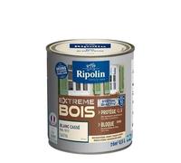 RIPOLIN - Peinture pour Bois Intérieur/Extérieur - Sans Sous-couche Ultra-couvrant - Résiste aux Intempéries, UV et Chocs - Protège et Magnifie - Lessivable - Satin - 0,5L - Blanc Casse