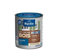 RIPOLIN - Peinture pour Bois Intérieur/Extérieur - Sans Sous-couche Ultra-couvrant - Résiste aux Intempéries, UV et Chocs - Protège et Magnifie - Lessivable - Satin - 0,5L - Bleu Ocean