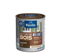 RIPOLIN Peinture Bois Satin Haute Protection 10 ans qui Protège et Magnifie vos Bois - Châtaignier