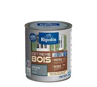RIPOLIN - Peinture pour Bois Intérieur/Extérieur - Sans Sous-couche Ultra-couvrant - Résiste aux Intempéries, UV et Chocs - Protège et Magnifie - Lessivable - Satin - 0,5L - Gris Bleu