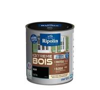 RIPOLIN Peinture Bois Satin Haute Protection 10 ans qui Protège et Magnifie vos Bois - Noir