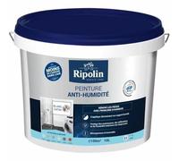 Peinture anti-humidité - RIPOLIN - 424185 - Blanc - Satin - 10 L