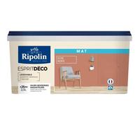 RIPOLIN - Peinture Intérieure Multi-Supports - Murs, Boiseries & Radiateurs - Ultra Couvrante - Lessivable - Application Facile - Ecolabel - Aspect Mat - 2,5L - Ocre Nubie