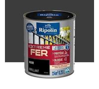 RIPOLIN Peinture Fer Extreme Fer Bi-Activ Noir brillant 0,25 L
