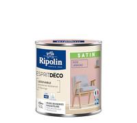 RIPOLIN Peinture Intérieure Multi-Supports Lessivable Rose Jabadao 0,5 L | Peinture Multi-Supports, Ultra-Couvrante et Lessivable, Séchage Rapide, Fabrication Francaise, Excellence Depuis 1888