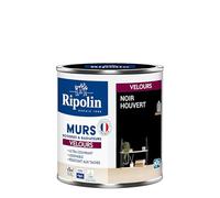 RIPOLIN Peinture Intérieure Multi-Supports Monocouche Noir Houvert 0,5 L | Peinture Multi-Supports, Ultra-Couvrante et Lessivable, Séchage Rapide, Fabrication Française, Excellence Depuis 1888