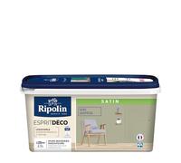 Peinture esprit deco multi-supports - RIPOLIN - 445877 - Vert gaspesie - Satin - 2,5 L
