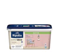 Ripolin – Peinture intérieure multisupports Satin 2,5 L – Ultra couvrante, lessivable, Rose Jabadao
