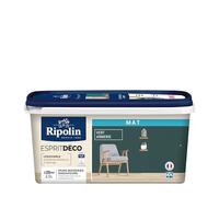 RIPOLIN - Peinture Intérieure Multi-Supports - Murs, Boiseries & Radiateurs - Ultra Couvrante - Lessivable - Application Facile - Ecolabel - Aspect Mat - 2,5L - Vert Armerie