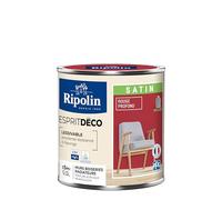 RIPOLIN - Peinture murale Esprit déco multi-supports - 0,5 L - Rouge profond