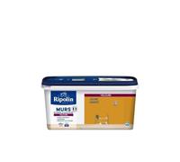 RIPOLIN - Peinture Intérieure Multi-Supports - Murs, Boiseries & Radiateurs - Ultra couvrante - Monocouche - Confort d'application - Aspect Velours - Jaune Ambre - 2,5L