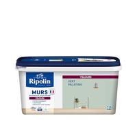 RIPOLIN - Peinture Intérieure Multi-Supports - Murs, Boiseries & Radiateurs - Ultra couvrante - Monocouche - Confort d'application - Aspect Velours - Vert Palatino - 2,5L