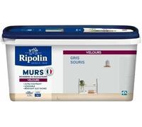 Ripolin Peinture Couleur Velours pour Murs, Boiseries & Radiateurs – Gris souris