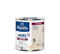 RIPOLIN - Peinture Intérieure Multi-Supports - Murs, Boiseries & Radiateurs - Ultra couvrante - Monocouche - Confort d'application - Aspect Velours - Beige Glaise - 0,5L