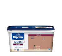 RIPOLIN - Peinture Intérieure Multi-Supports - Murs, Boiseries & Radiateurs - Ultra couvrante - Monocouche - Confort d'application - Aspect Velours - Ocre Wadi - 2,5L